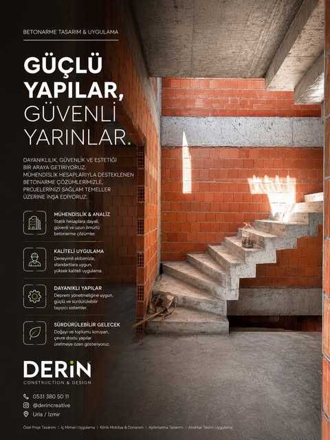 Derin betonarme yapı hizmet paylaşımı